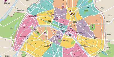 Eine Karte von Paris