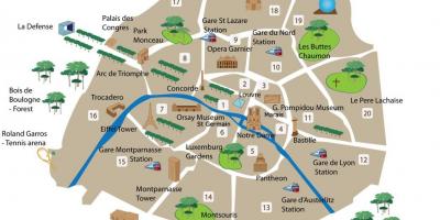Montmartre Paris Frankreich Karte anzeigen