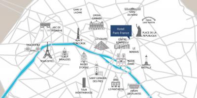 Notre-dame-Karte Paris - Paris notre dame Karte (Île-de-France