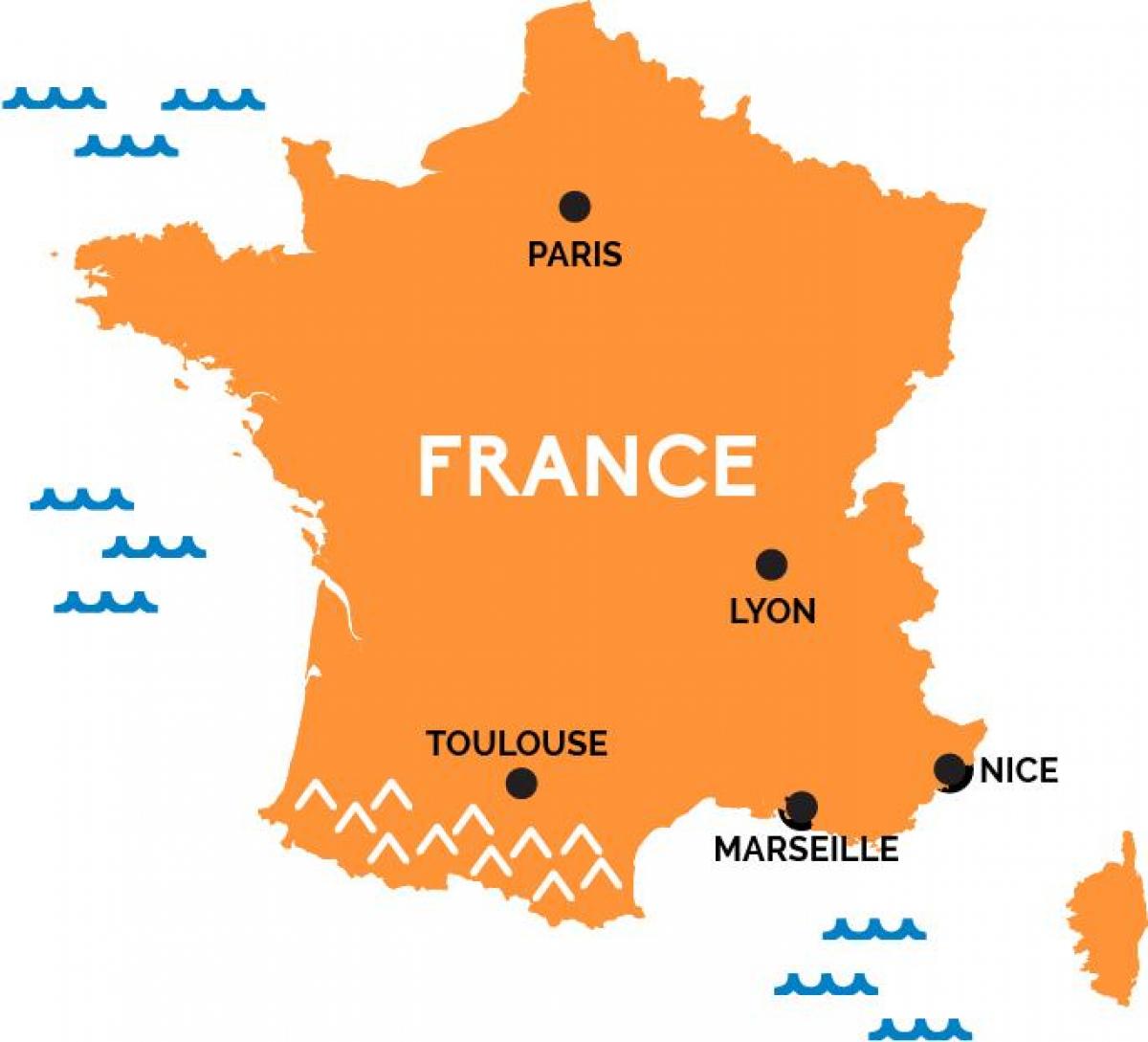 Paris Frankreich auf der Karte anzeigen