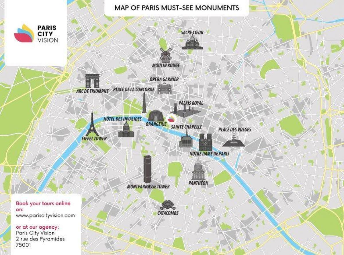 Karte von Paris-museum