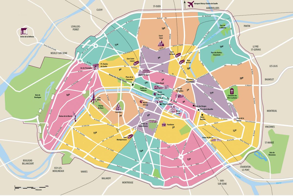 Karte von Paris offline