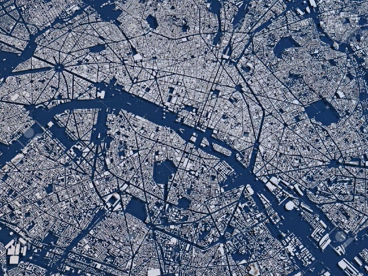 Karte von Paris Sat 