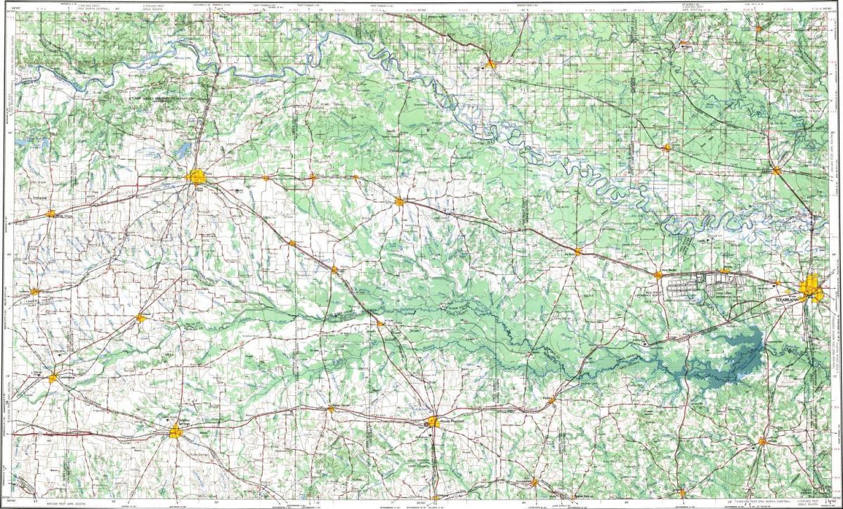 topographische Karte von Paris