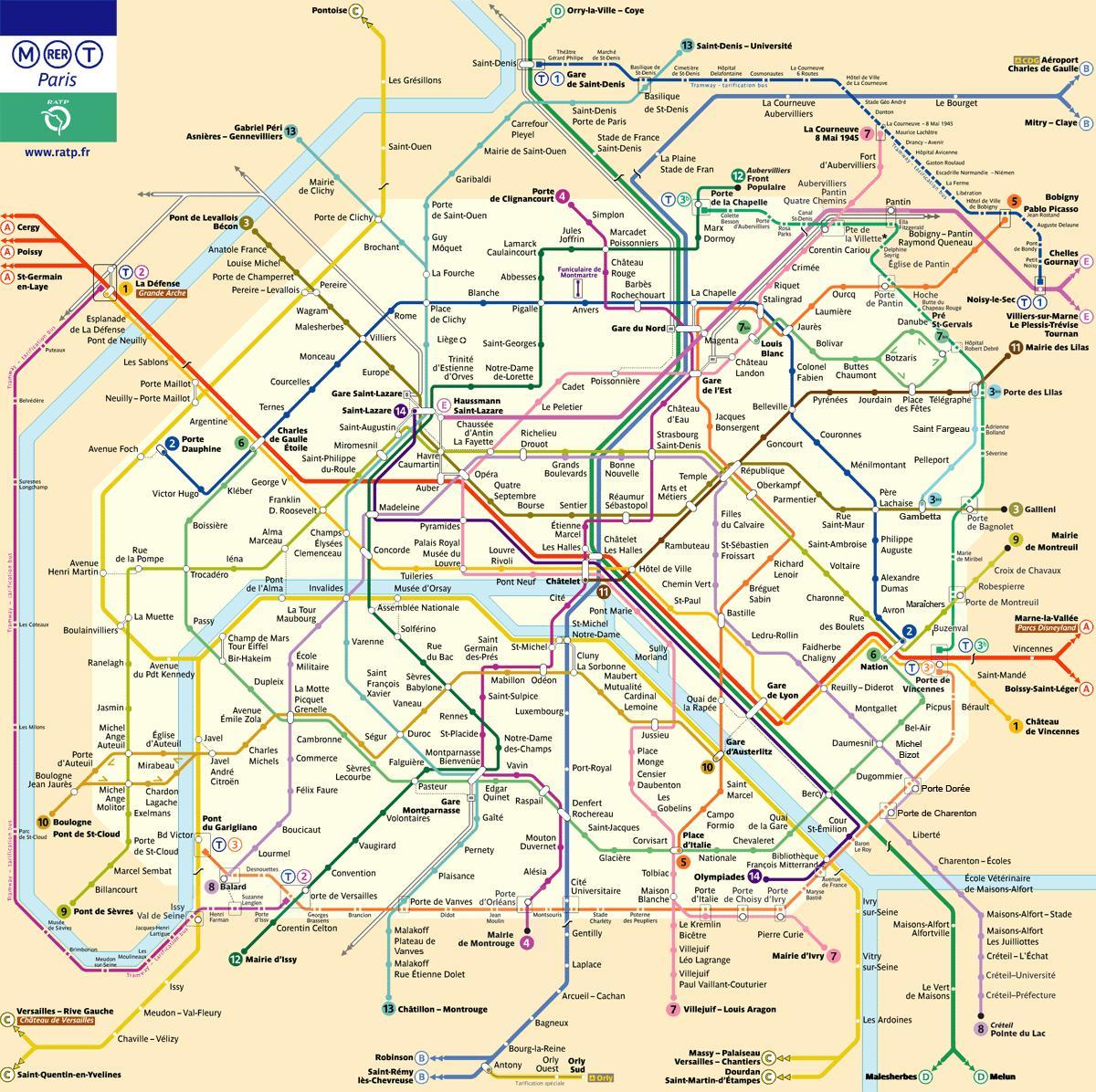 Paris-ratp-Karte