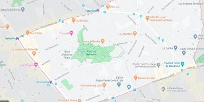 Karte von belleville Paris