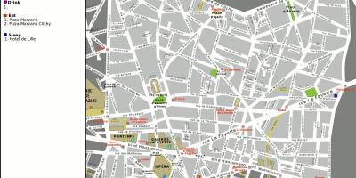 Karte von opera Paris