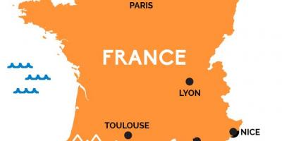 Paris Frankreich auf der Karte anzeigen