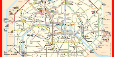 Karte von Paris bus station