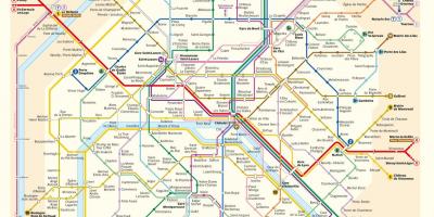 Metro de Paris Karte