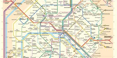 Karte von Paris metro-station