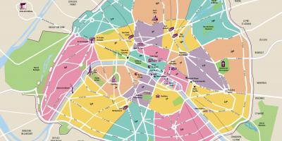 Stadtplan von Paris