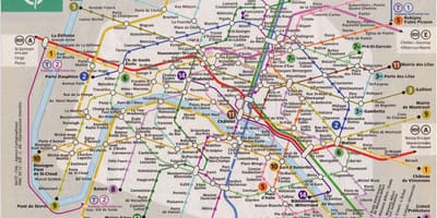 Paris-Zug der Linie anzeigen
