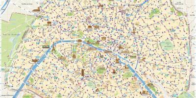 Paris bike share map