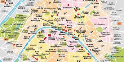 Arrondissement von Paris Frankreich Karte anzeigen