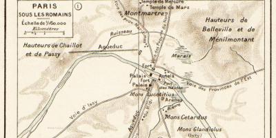 Karte des römischen Paris