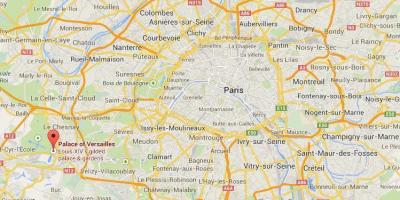 Karte von versailles Paris